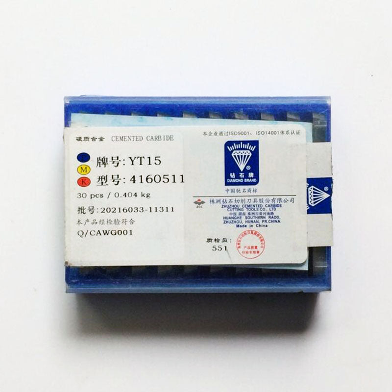 1BOX CNC Lathe Cutting Tool Milling Cutter 100% Original ZCC•CT Carbide inserts YT15 4160511