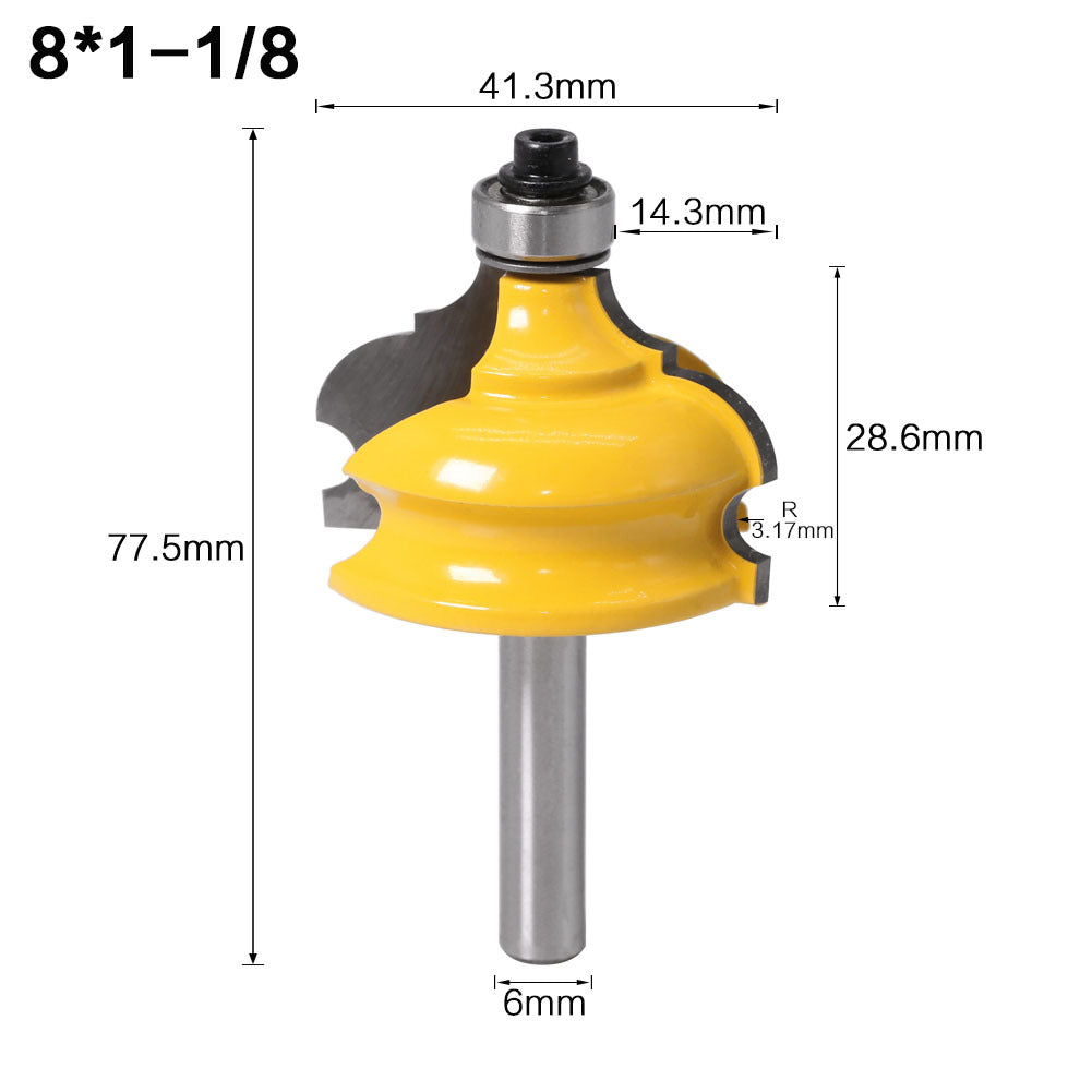 8Mm handle half arc elegant knife cabinet line knife line armrest edge milling cutter foreign trade export boutique milling cutter