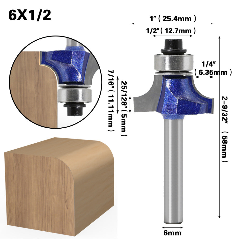 Jincheng professional grade round corner knife chamfering knife R angle knife line knife woodworking milling cutter with trimming machine head R chamfering knife