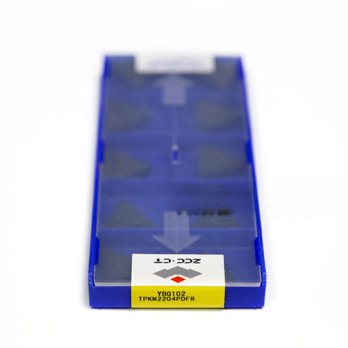 1BOX CNC Lathe Cutting Tool Milling Cutter 100% Original ZCC•CT Carbide inserts TPKN2204PDFR YBG102