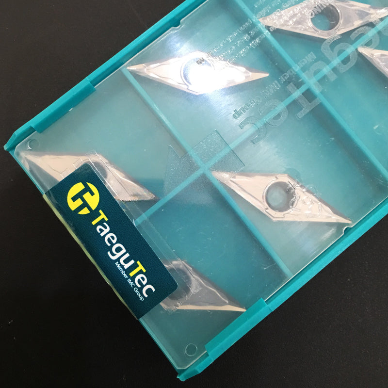 1BOX CNC Lathe Cutting Tool Milling Cutter 100% Original Taegutec Carbide inserts VCGT160404-FL K10