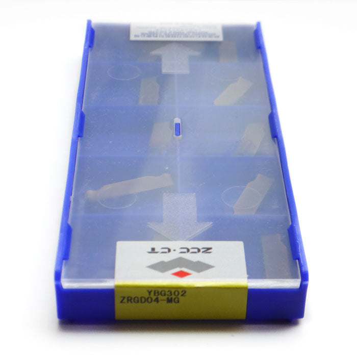 1BOX CNC Lathe Cutting Tool Milling Cutter 100% Original ZCC•CT Carbide inserts ZRGD04-MG YBG302