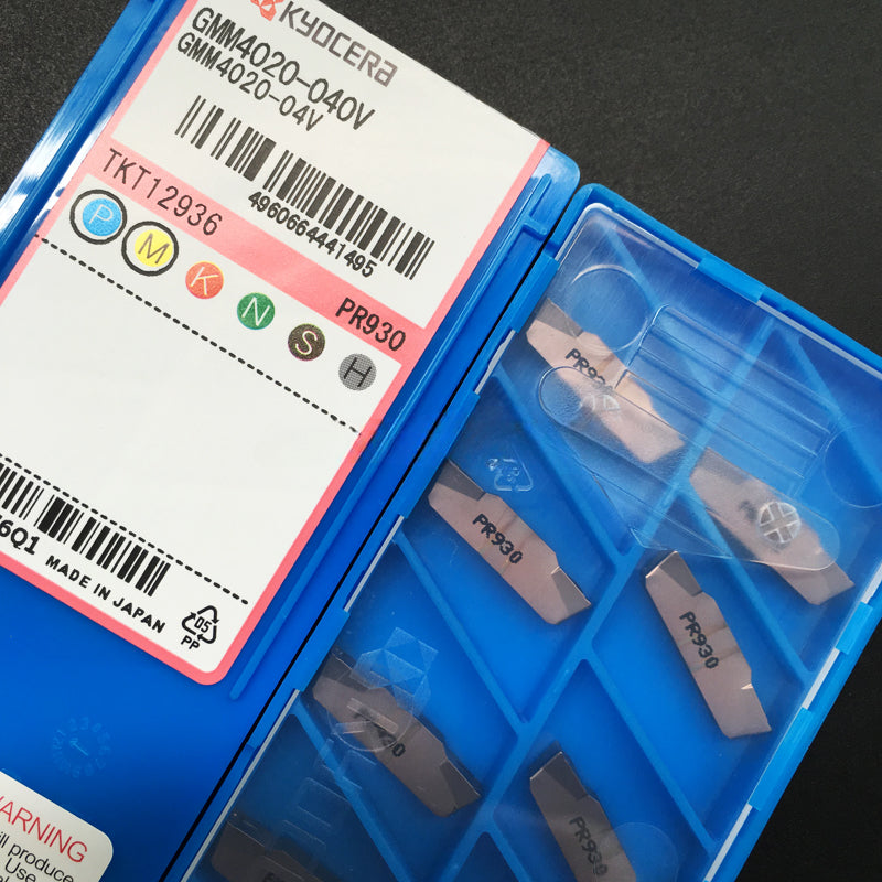 1BOX CNC Lathe Cutting Tool Milling Cutter 100% Original Kyocera Carbide inserts GMM3015-040V PR930