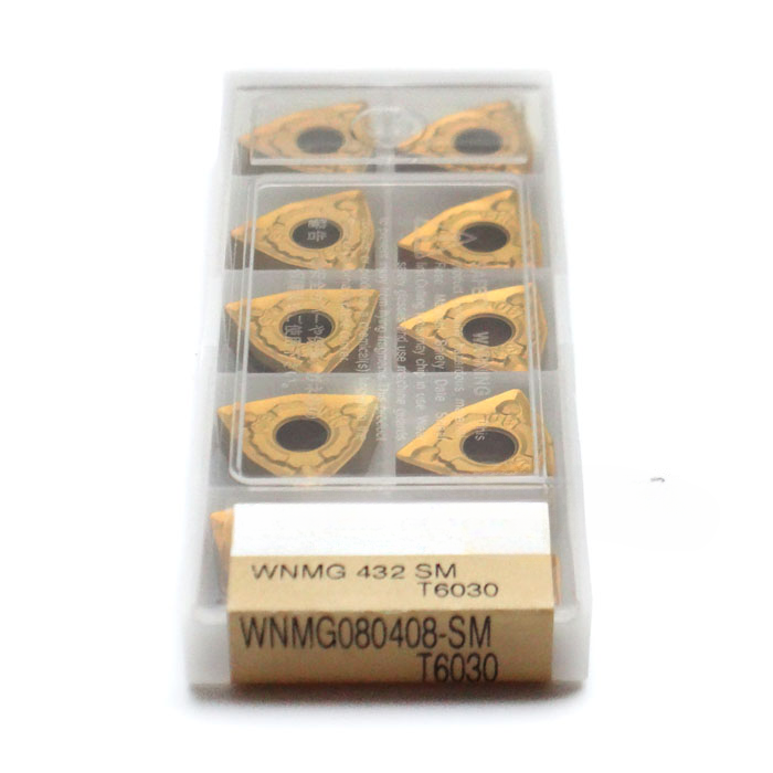 1BOX CNC Lathe Cutting Tool Milling Cutter Japan 100% Original Tungaloy Carbide inserts WNMG080408-SM T6030