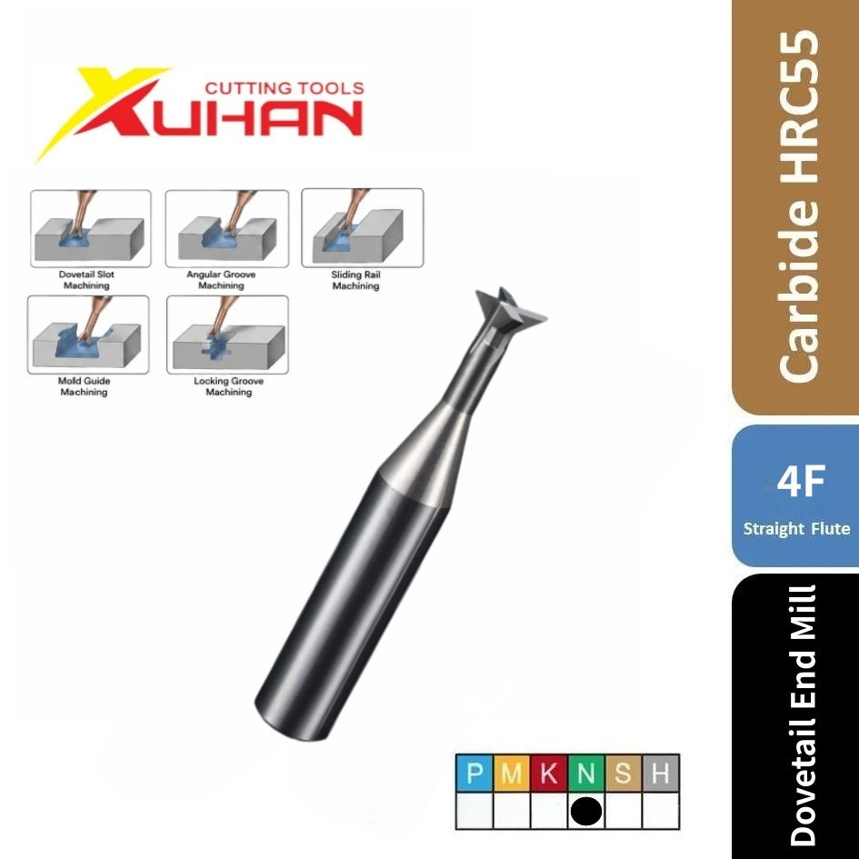 Solid Carbide Dovetail End Mill TiSiN HRC55