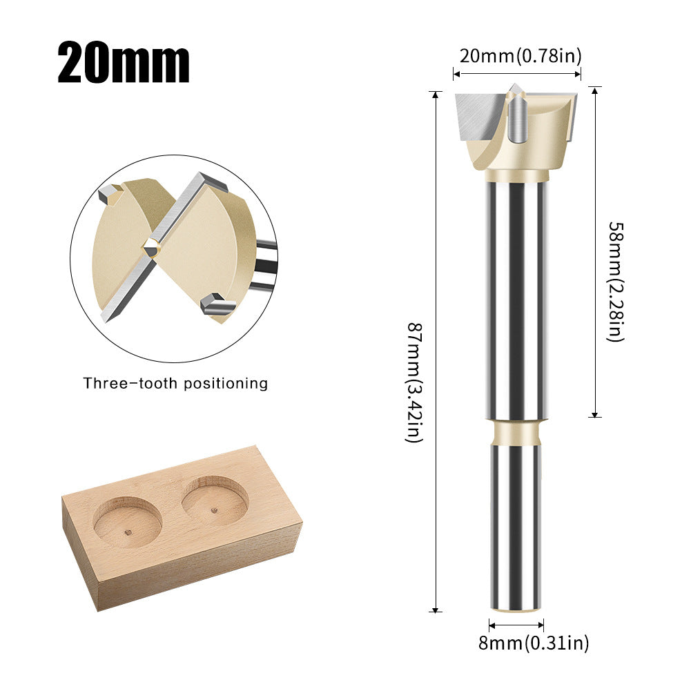 Woodworking hole opener Drill bit Extended round plastic wooden door Drill Wood punching Opening hole puncher