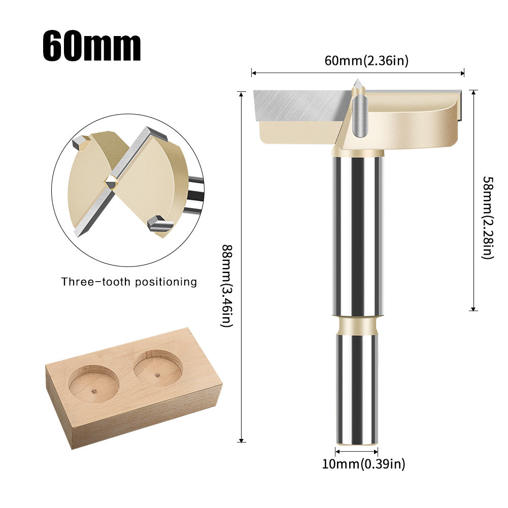 Woodworking hole opener Drill bit Extended round plastic wooden door Drill Wood punching Opening hole puncher