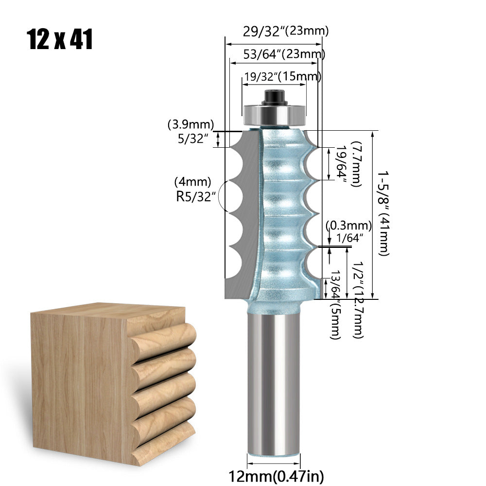 Four R convex bead knife cabinet line knife decorative line knife engraving machine trimming with bearing woodworking curve knife