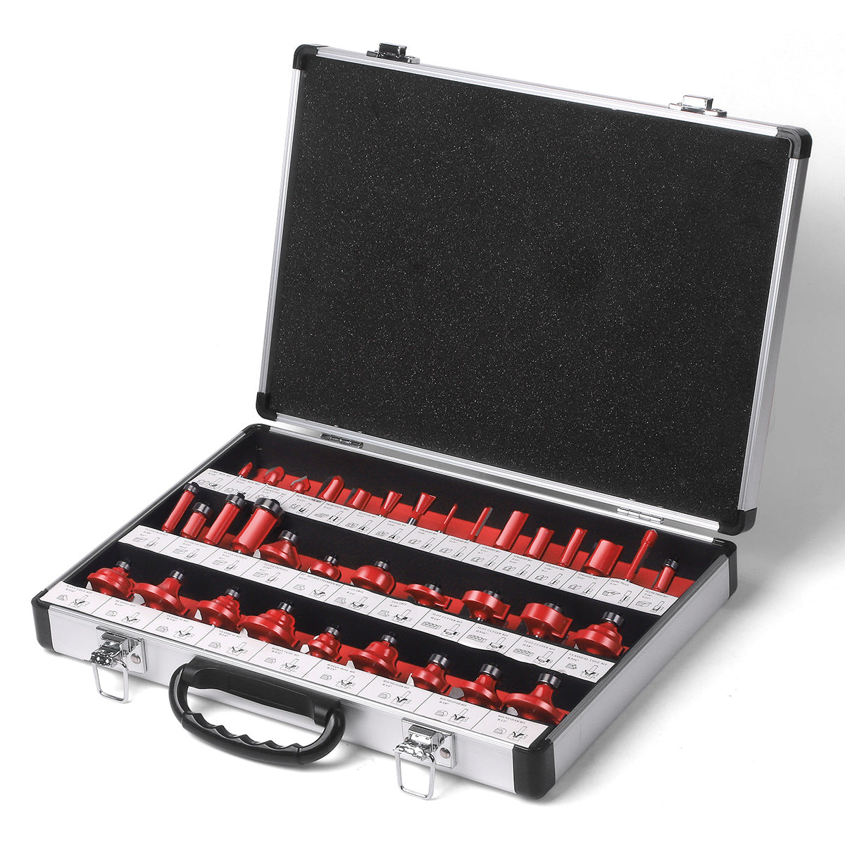 35-piece set of 8-handle woodworking milling cutter set, trimmer woodworking milling cutter, cutter head set with complete specifications