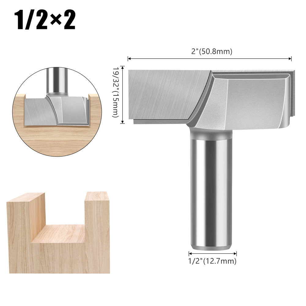 1/4 handle 1/2 handle bottom cleaning cutter woodworking milling cutter bakelite slotting cutter trimming machine cutter head engraving machine gong knife
