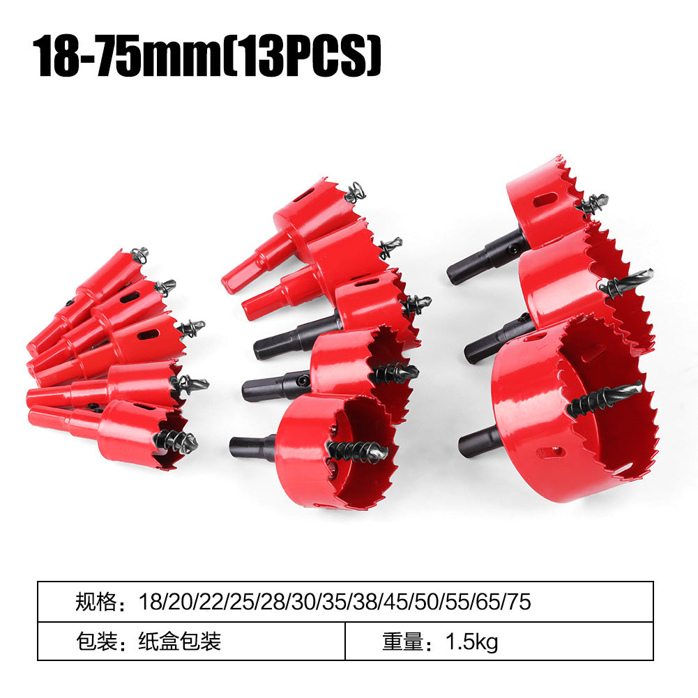 M42 bimetal hole opener small size, hole opener set woodworking iron pipe aluminum gypsum board hole opener