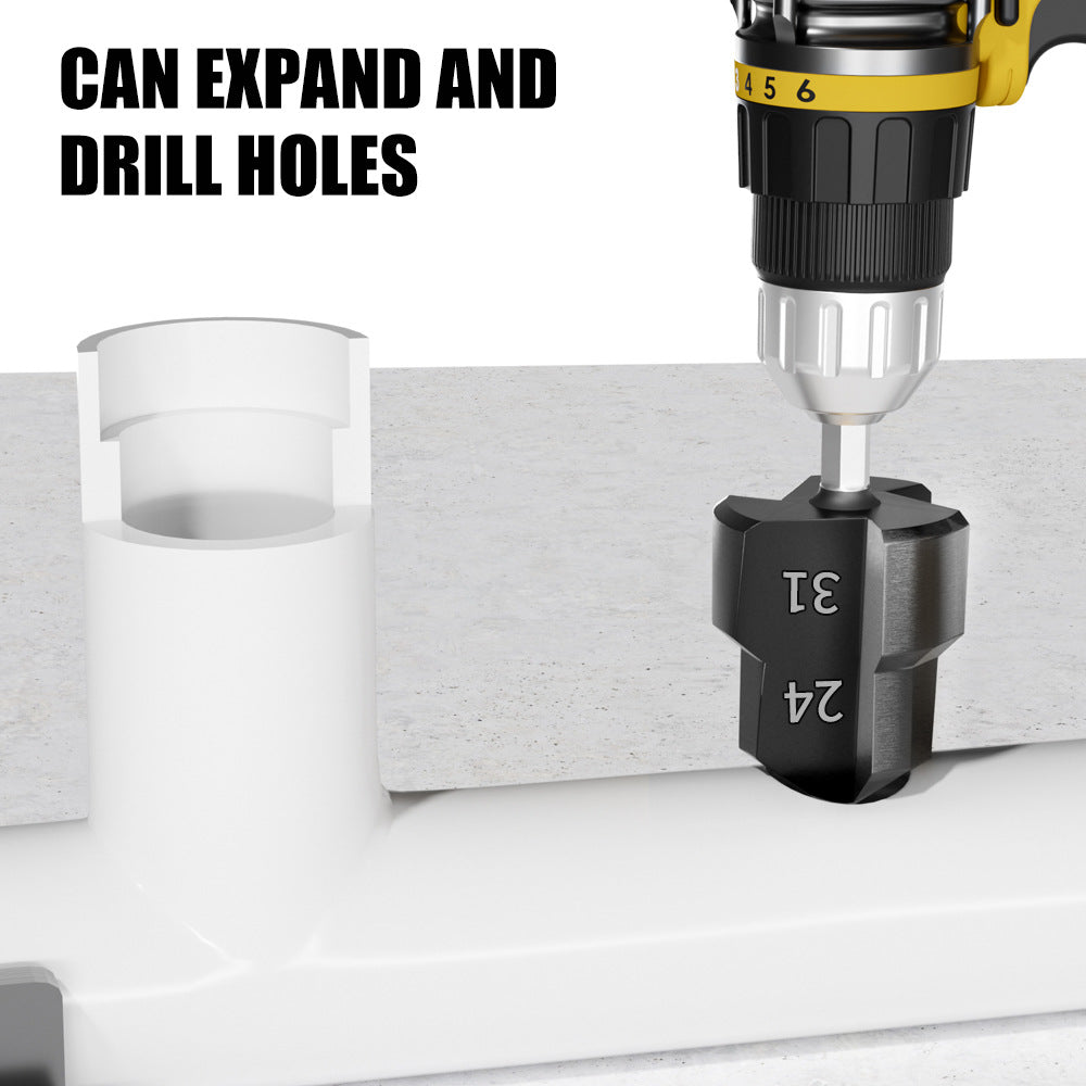 Tungsten steel alloy lifting drill PPR/TPR water pipe repair drill including mouth pagoda drill bit chamfering device 20/25/32 mm