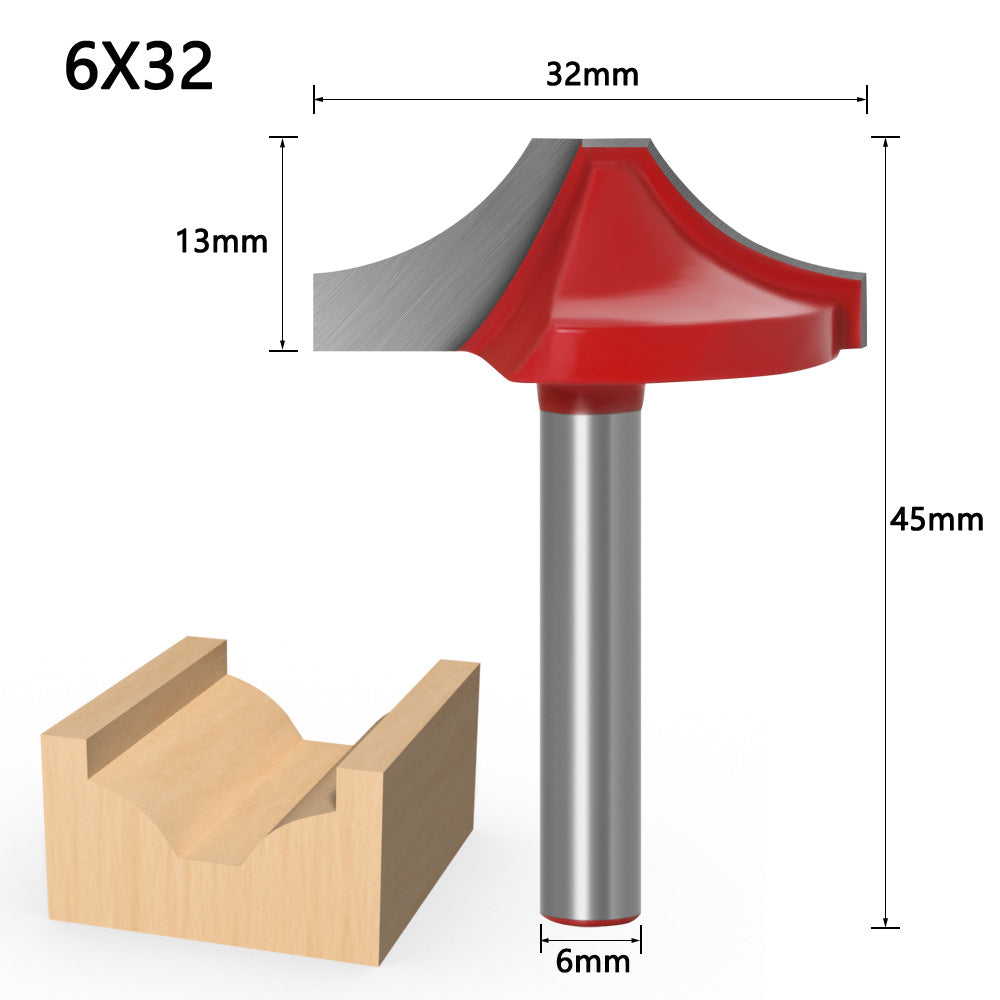 Domestic open carving knife, woodworking lace knife 1/4R knife, carving machine woodworking knife, double R woodworking open knife