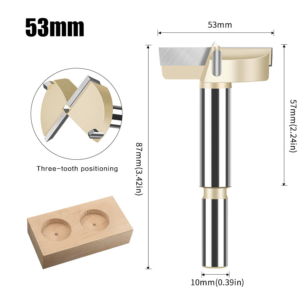 Woodworking hole opener Drill bit Extended round plastic wooden door Drill Wood punching Opening hole puncher