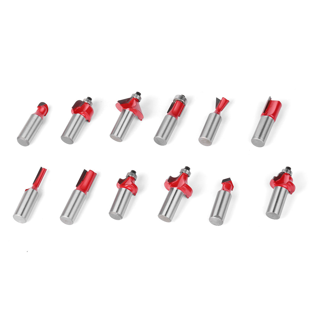 1/2 handle 12-piece woodworking milling cutter set Engraving machine/bakelite milling/trimming machine, cutter head set cutter