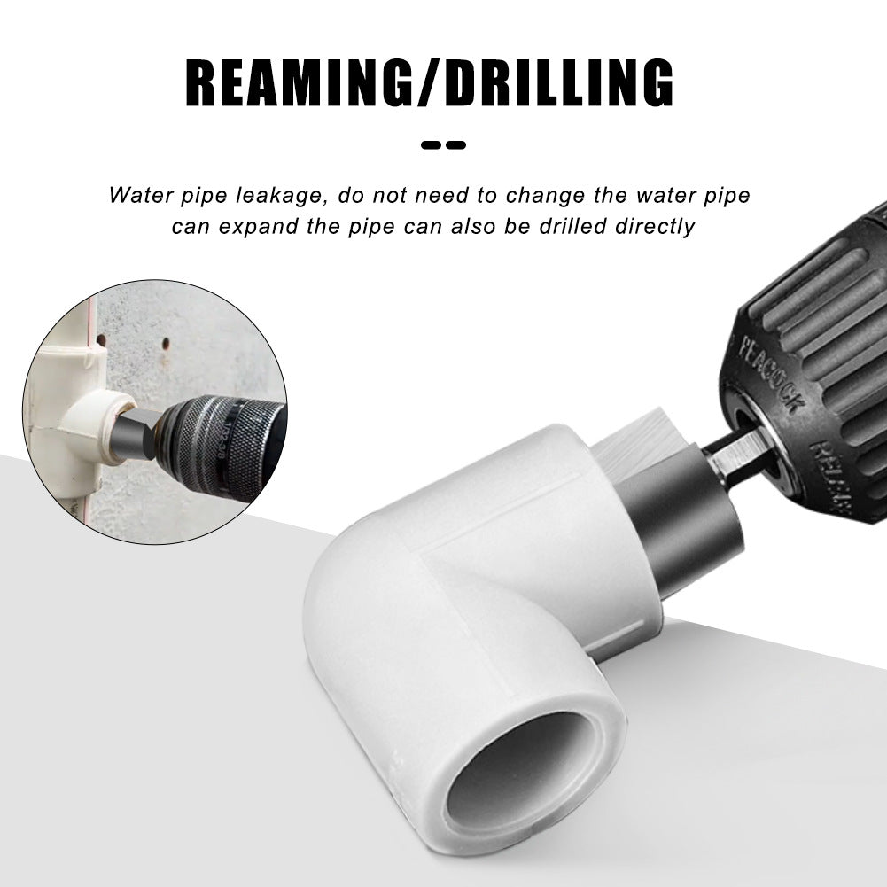 Tungsten steel alloy lifting drill PPR/TPR water pipe repair drill including mouth pagoda drill bit chamfering device 20/25/32 mm