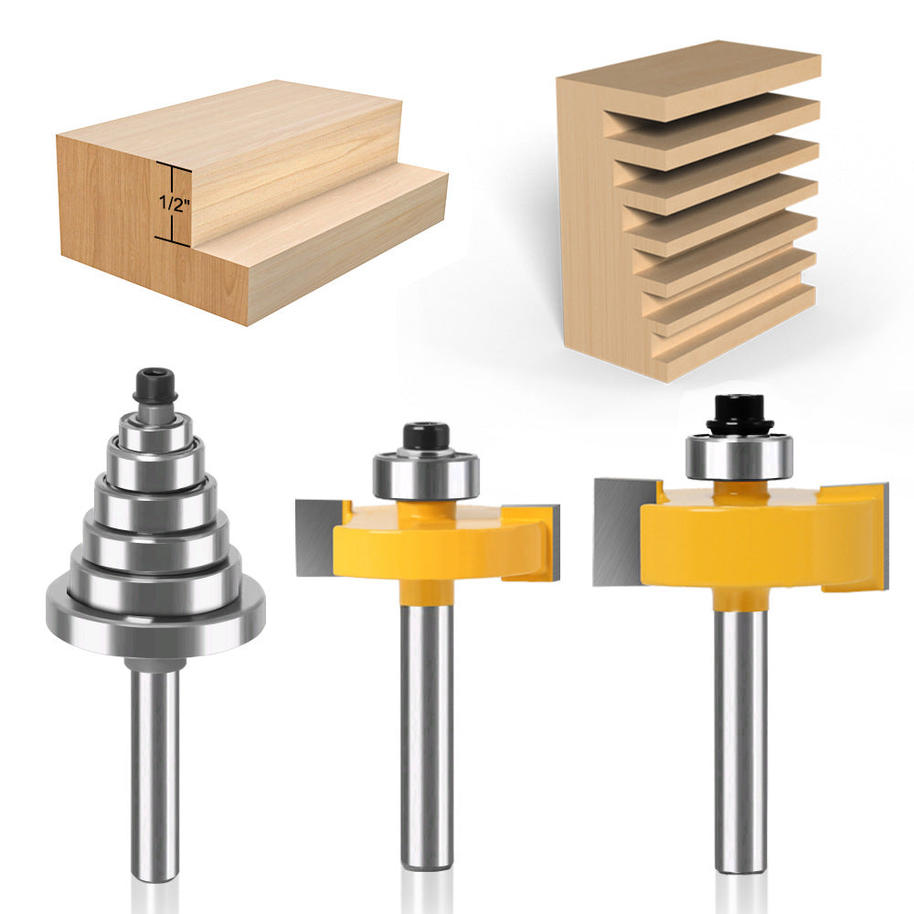 7 sets of tenon knives Adjustable tenon knives 1/4 handle 8 handle 1/2 handle Engraving machine Edge trimming machine Switch to knife head