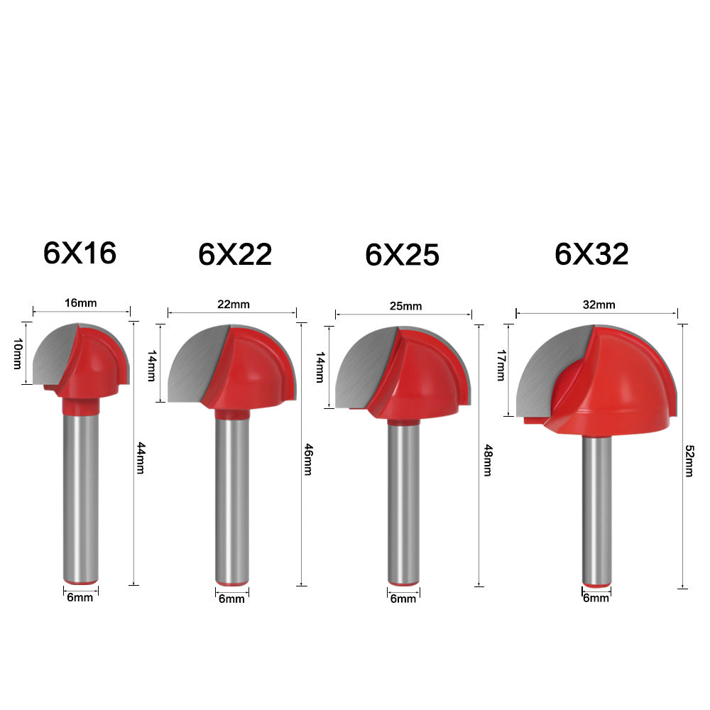 6 handle round bottom lace knife round head knife woodworking semicircular relief knife ball head computer engraving machine ball knife, lace knife