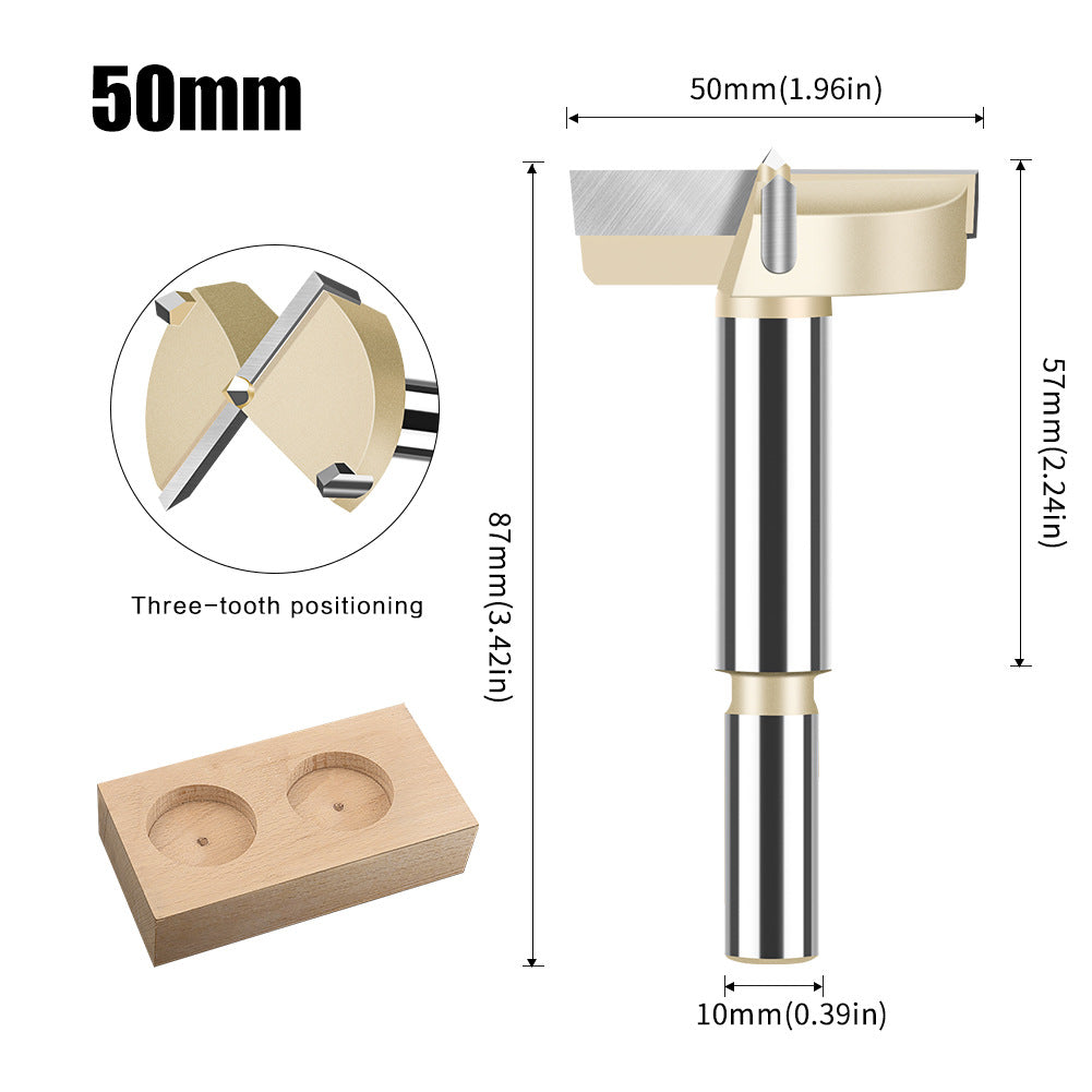 Woodworking hole opener Drill bit Extended round plastic wooden door Drill Wood punching Opening hole puncher