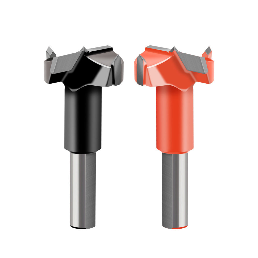 Woodworking split drill 15-55mm hole opener, split drill, forward and reverse four-tooth alloy numerical control woodworking row drill