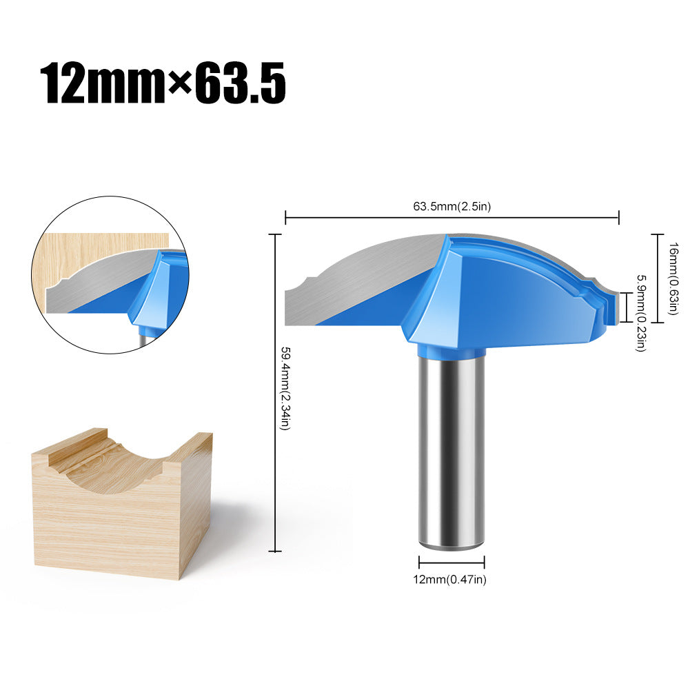 1/2 handle 12 handle pot arc knife line knife cabinet door panel knife flower line knife engraving machine milling cutter cabinet door knife
