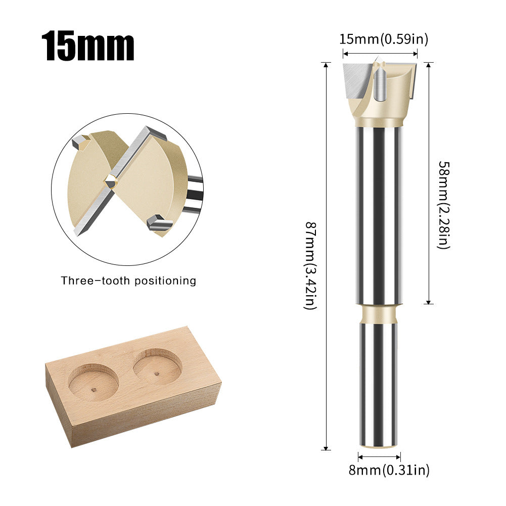 Woodworking hole opener Drill bit Extended round plastic wooden door Drill Wood punching Opening hole puncher