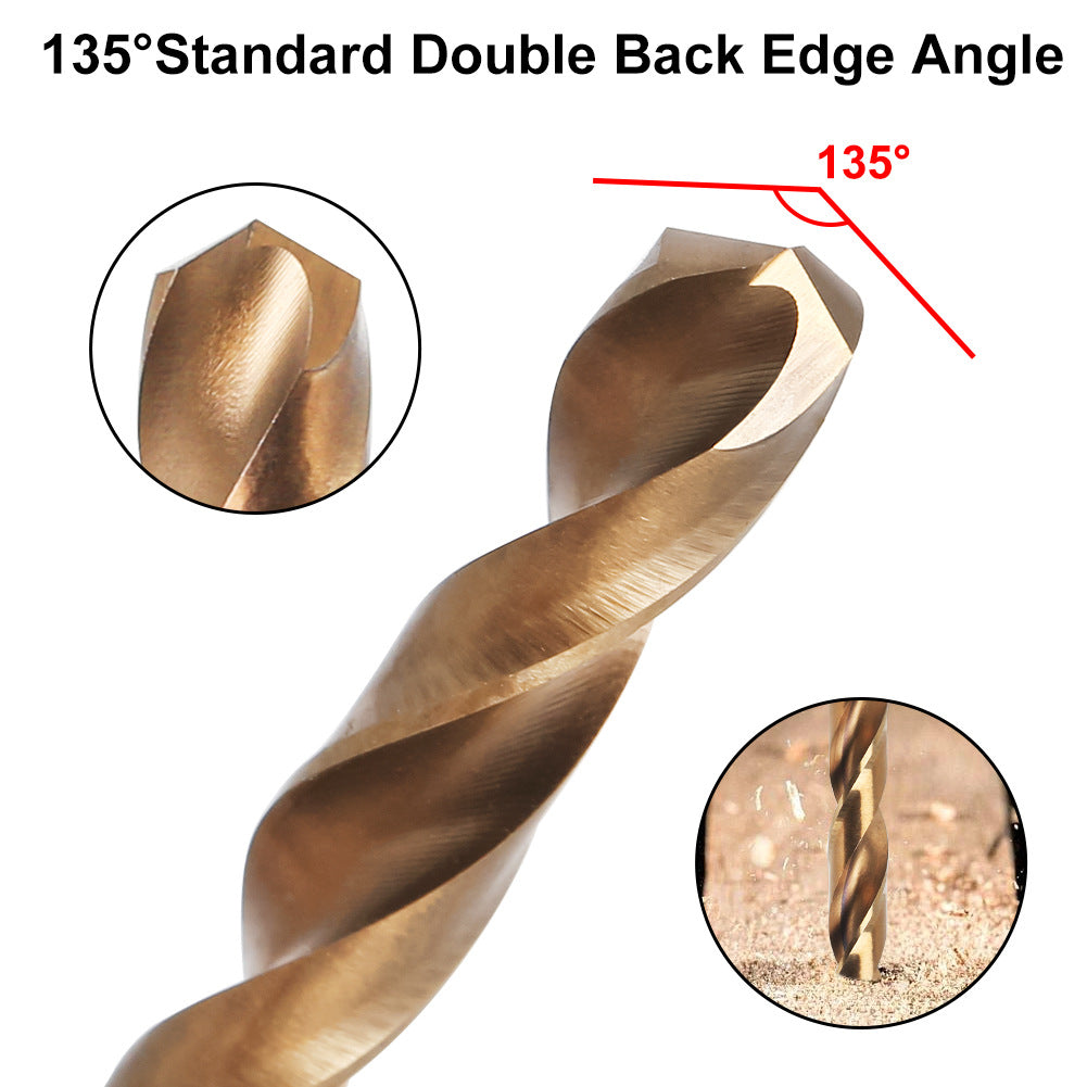 0.5-15 aperture 6542 full grinding straight shank twist drill stainless steel drilling special drill set wholesale hair