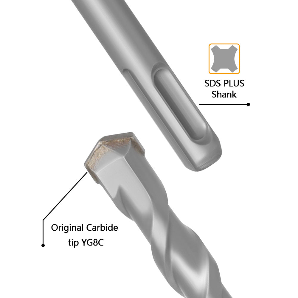 Round shank elongated one-word impact electric hammer drill bit 500/600/800/900/1000/1200mm tungsten steel drill bit