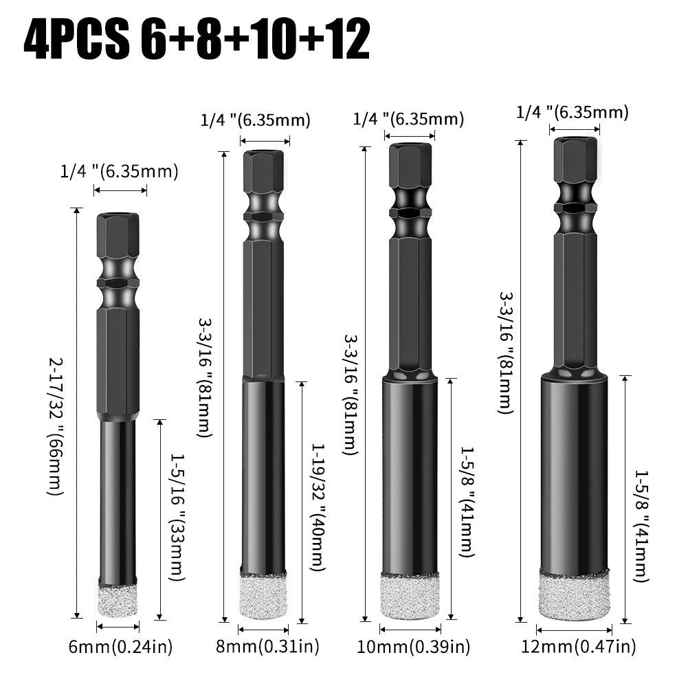 Emery professional stone hole opener, ceramic tile marble dry drilling bit, stone slate drilling bit