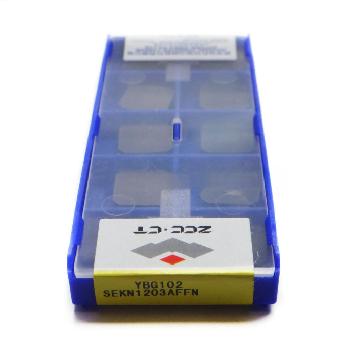1BOX CNC Lathe Cutting Tool Milling Cutter 100% Original ZCC•CT Carbide inserts SEKN1203AFFN YBG102