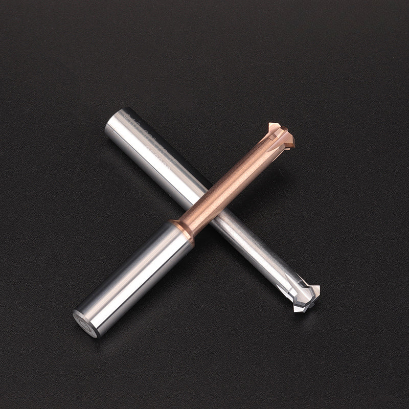 Tungsten steel upper and lower chamfering tool 60/90 degrees double-sided chamfering T-shaped integral alloy positive and reverse inner hole reverse thread cutting tool