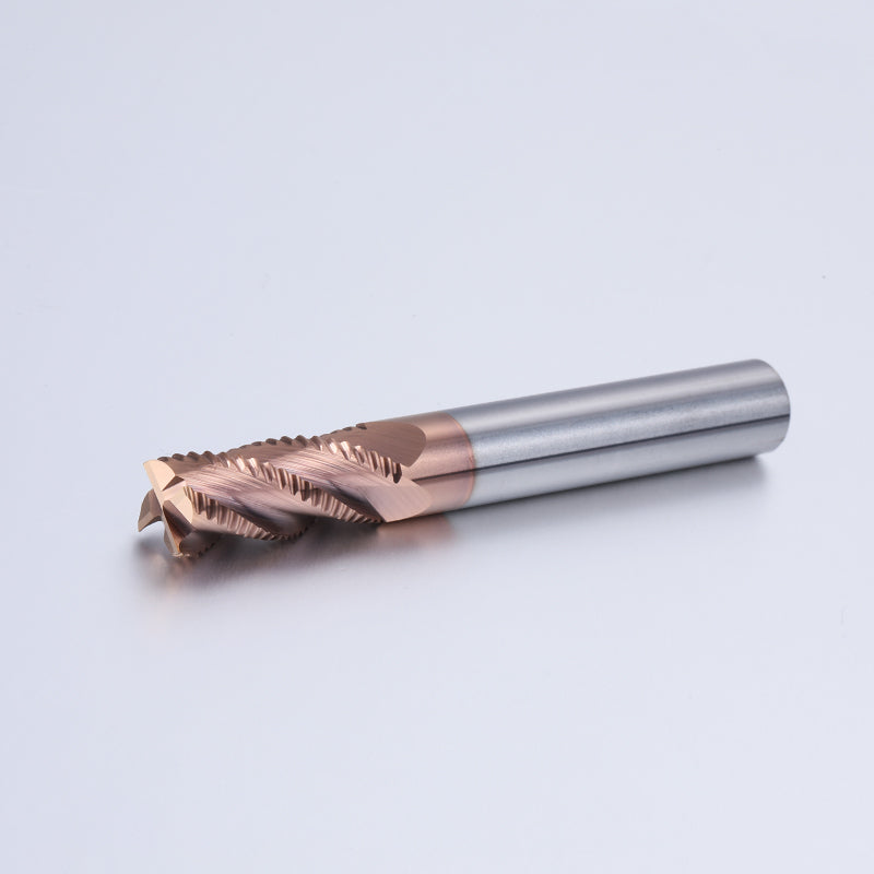 Roughing End Mill HRC55 Solid Carbide 3 Flutes 4 Teeth for Steel Iron MDF Fiberglass Acrylic Wood Copper Plastic