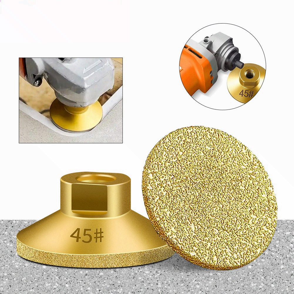Brazed flat grinding head M10 flat grinding head quartz stone marble polishing and grinding artifact angle grinder brazed flat grinding head