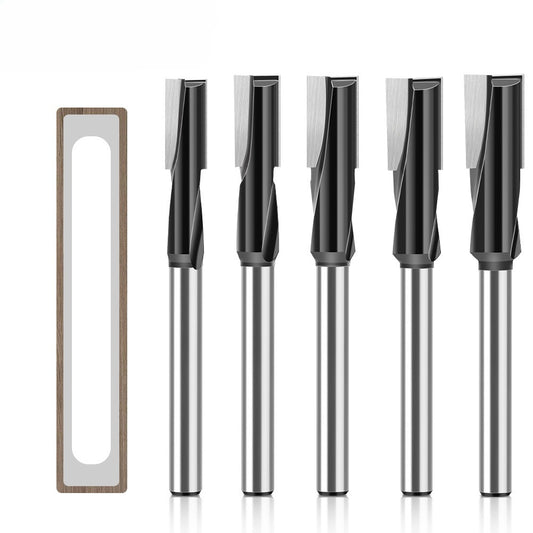 Door keyhole lengthened slotting milling cutter Bottom cutter Spiral mortise cutter Door panel Daluo electromechanical woodworking milling cutter