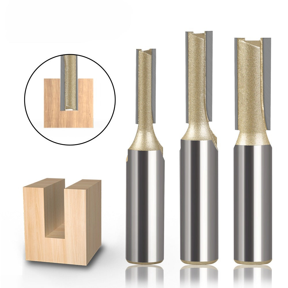 Woodworking Professional Reverse Metric Straight Knife Double Blade Slotting Straight Knife Engraving Machine Knife Head 7,8,9,10,11,12mm