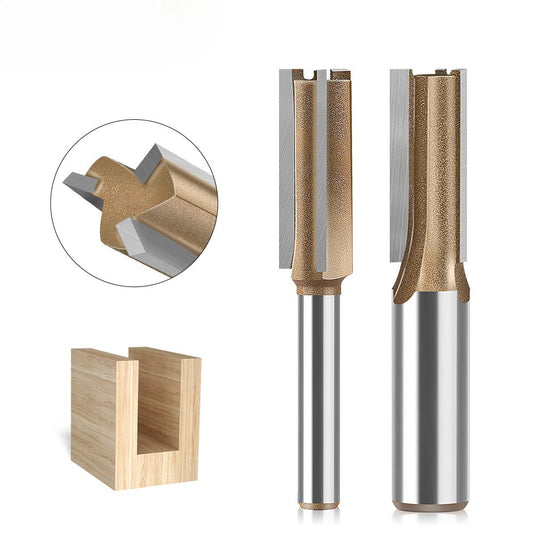 Professional grade three-edged straight knife 6 handles woodworking special milling cutter head slotting knife woodworking knife trimming grooving knife 12 handles