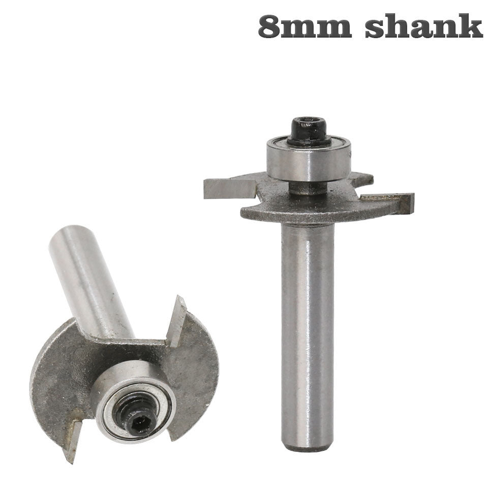 8 handle ball T-knife 8 * 3 slotting knife foreign trade export milling cutter woodworking tool, professional grade ball T-knife