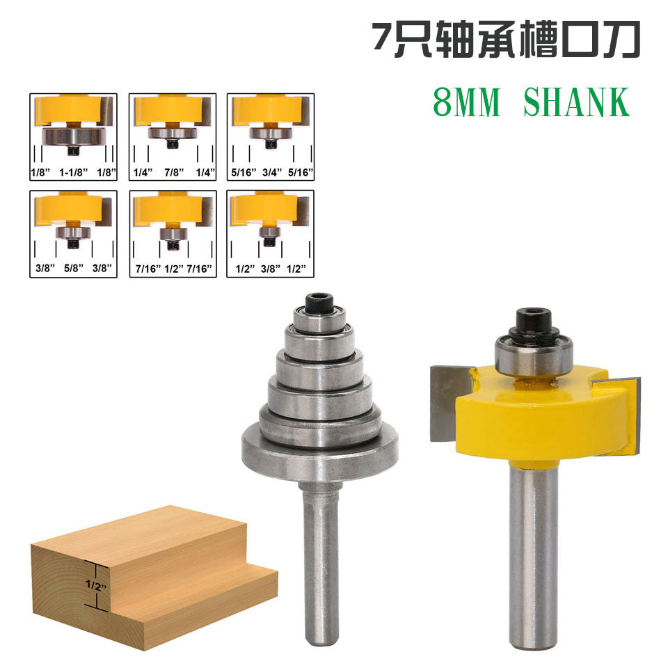 7 bearing notch cutters 8 handle woodworking milling cutters Slotting cutters Adjustable notch cutters