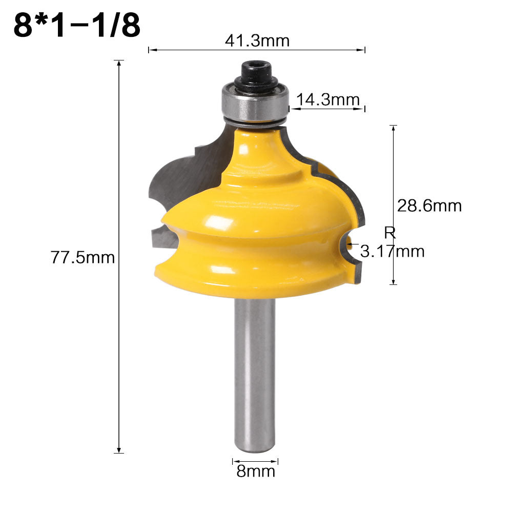 8Mm handle half arc elegant knife cabinet line knife line armrest edge milling cutter foreign trade export boutique milling cutter