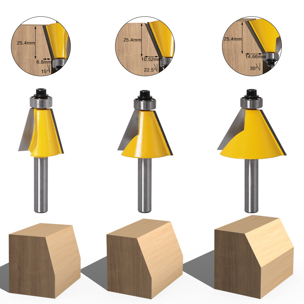 High-grade 8-handle bevel knife bevel knife bevel knife woodworking milling cutter 15 degrees 22.5 degrees 30 degrees bevel knife