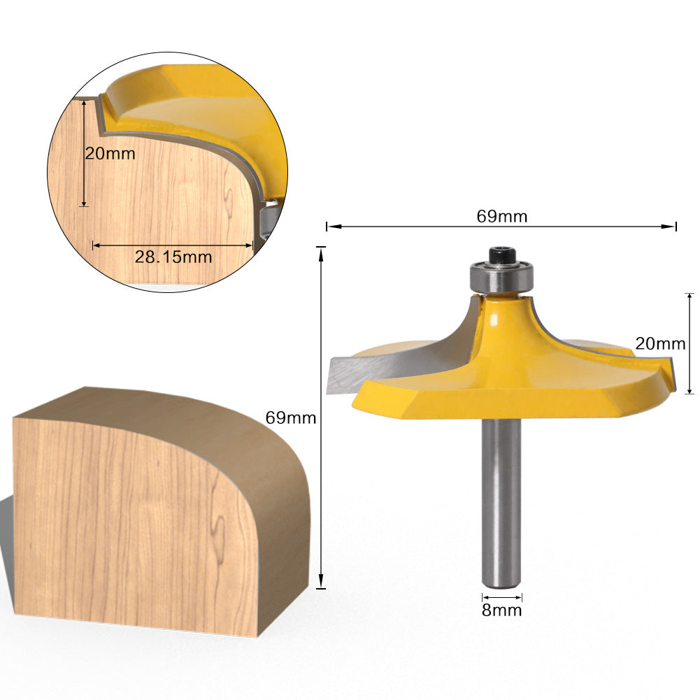 8-Handle 2-piece set, armrest knife, line cutter, woodworking milling cutter, high-grade armrest line cutter, gong milling cutter, carving cutter