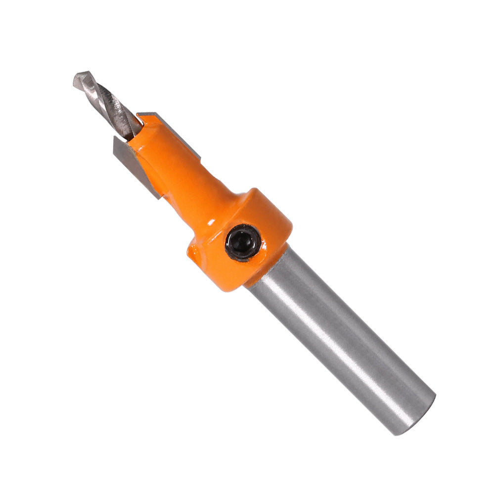 Woodworking Sink Hole Drilling Taper Hole Drilling Alloy Head Screw Step Drilling Wood Self-Tapping Screw Installation Step Drilling