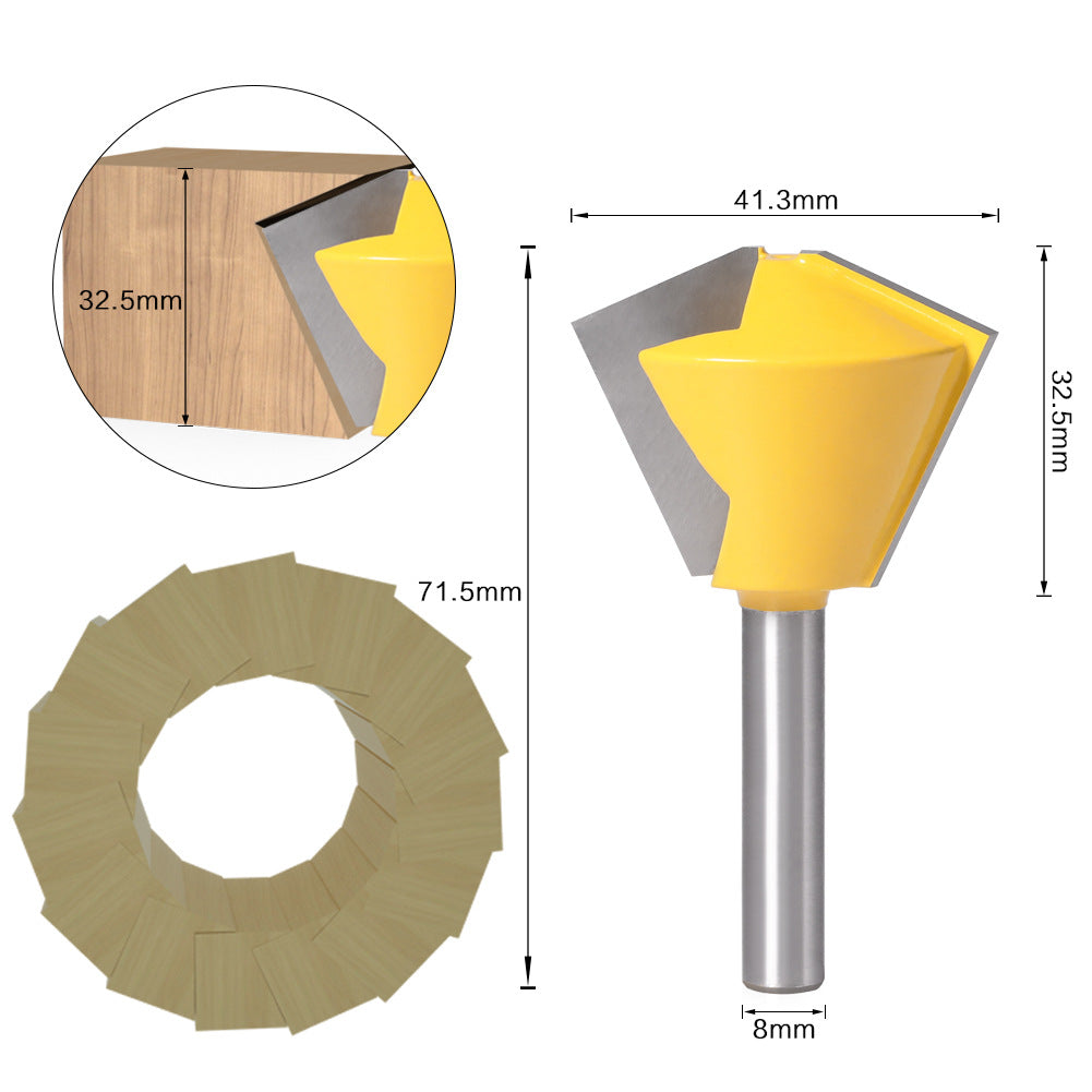 Multilateral tenon cutter Woodworking milling cutter, jigsaw cutter, hexagonal octagonal twelve-sided tenon cutter Barrel cutter