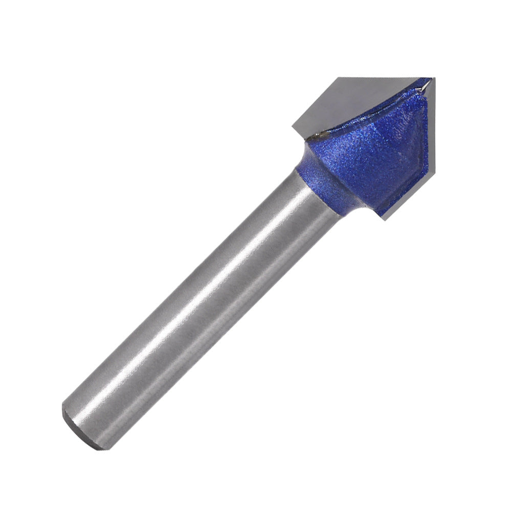 Professional grade 90-degree V-shaped knife woodworking milling cutter trimming machine cutter head aluminum-plastic panel slotting integrated wall folding knife