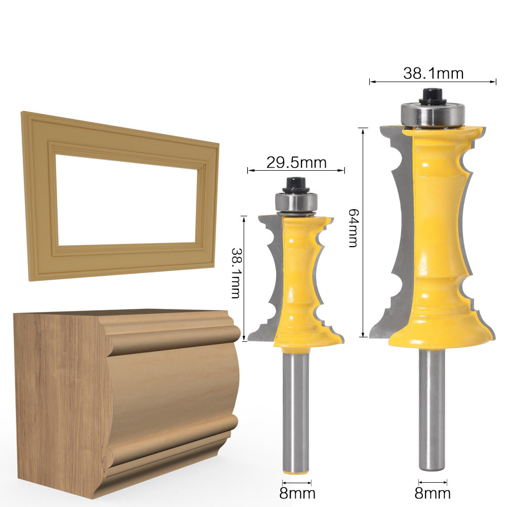8Mm handle drawer face frame panel knife armrest knife cabinet door knife kitchen door knife woodworking router