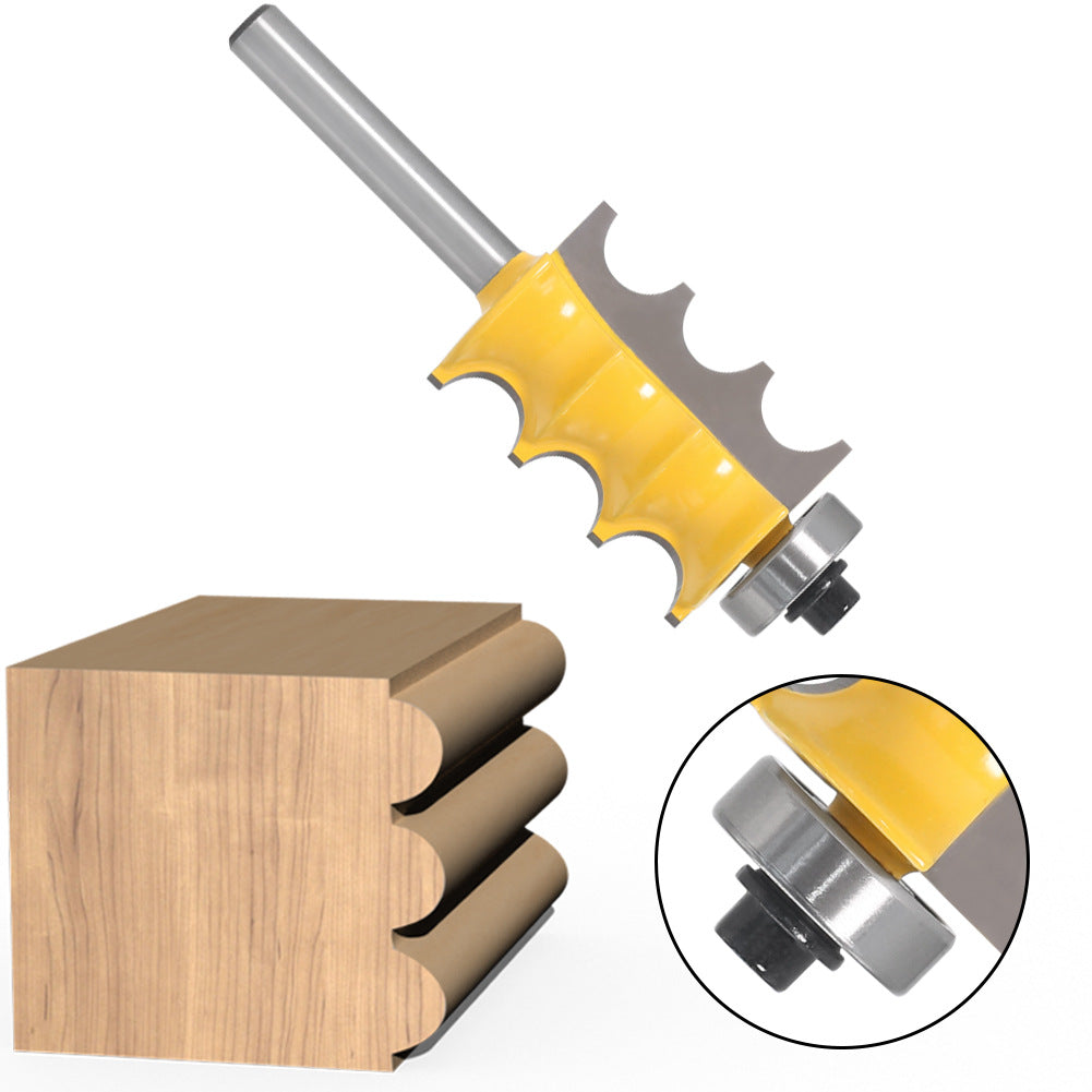 Three bead knife 1/4 handle trimming machine engraving machine gong knife line knife