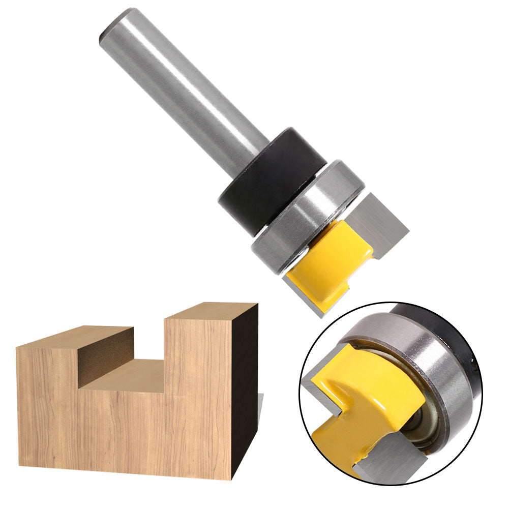 8Mm shank copy trimming shank with bearing straight knife slotting knife trimming knife trimming machine head Russia
