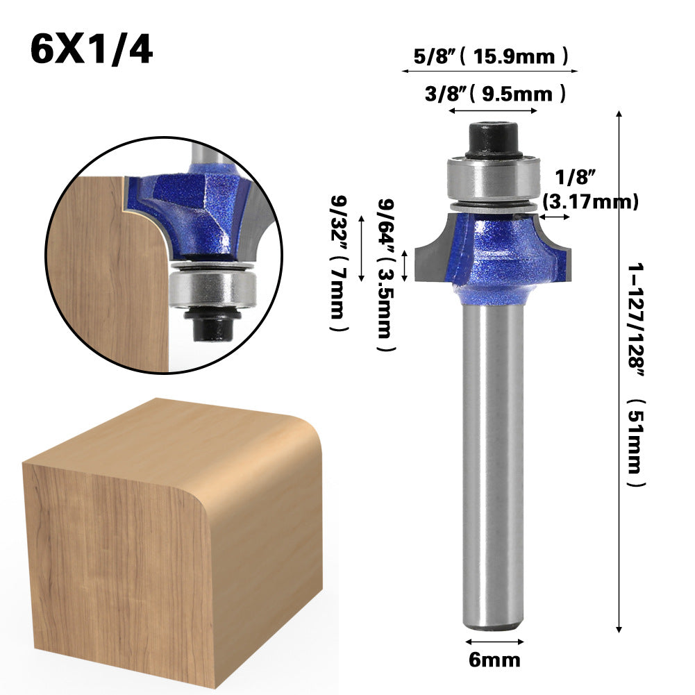Jincheng professional grade round corner knife chamfering knife R angle knife line knife woodworking milling cutter with trimming machine head R chamfering knife