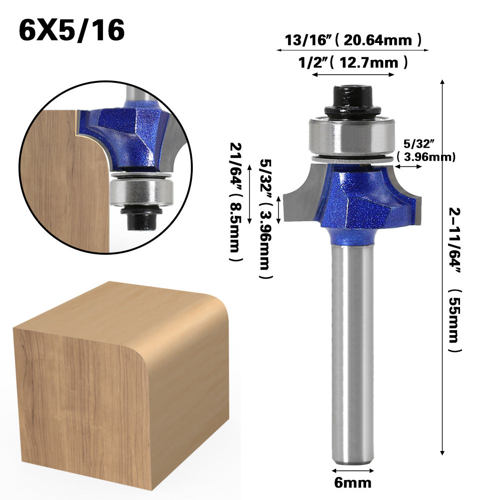 Jincheng professional grade round corner knife chamfering knife R angle knife line knife woodworking milling cutter with trimming machine head R chamfering knife