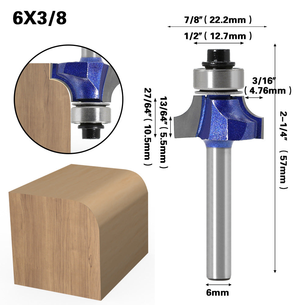 Jincheng professional grade round corner knife chamfering knife R angle knife line knife woodworking milling cutter with trimming machine head R chamfering knife